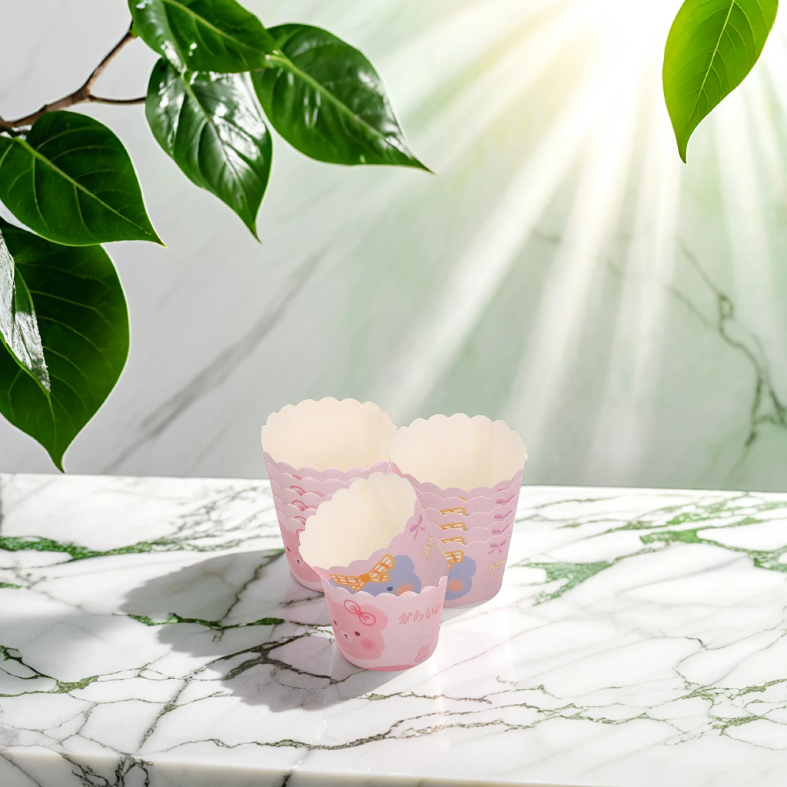 

50pcs Cupcake Liners Baking Cups Mini Muffin Paper Containers Nonstick Oven Safe Party Baker Set Kitchen Bakeware