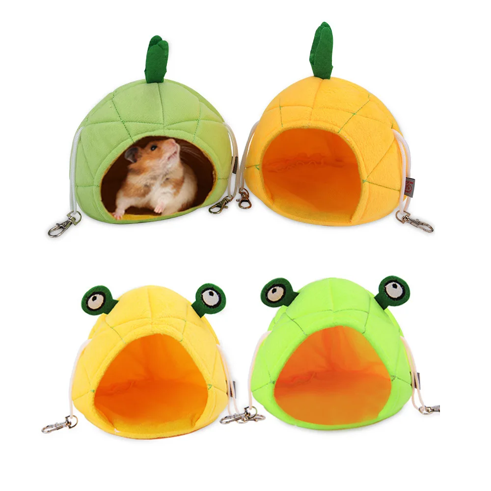 Hamster Hammock Cage House Rat Guinea Pig Cavia Cute Cartoon Banana Pineapple Frog Nest Hamster House