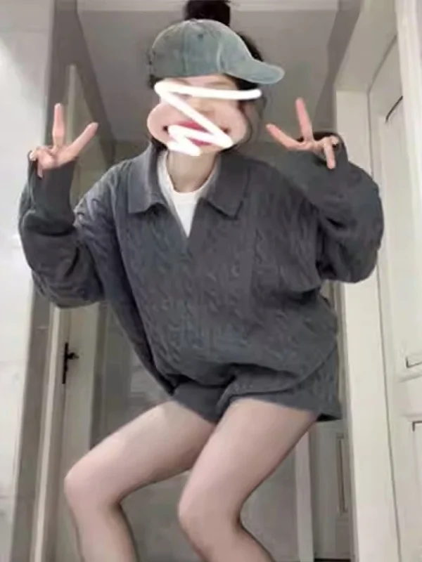 

Ay вязаный свитер Dr, женский зимний модный комплект, высококачественная чувственная внутренняя одежда, модный, приятный маленький размер, костюм из двух предметов