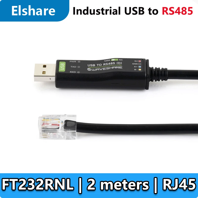 Industrial USB TO RS485 Isolated Bidirectional Converter Original FT232RNL 2 Meters long USB to RS485 (D)