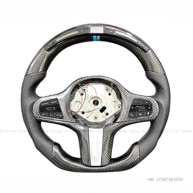

LED M Sport Carbon Fiber Steering Wheel for BMW G20 G21 G22 F40 F44 G05 G06 G07 G08 G18 G01 G02 G30 G38 G80 G24