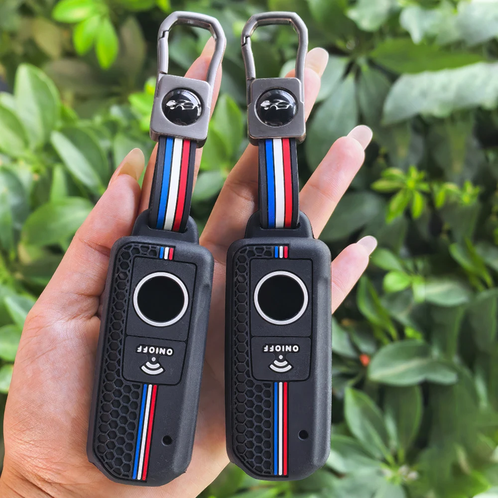 For Yamaha MT-09 SP/MT-09 YAMT/Tracer 9 GT/9GT YAMT/9GT+ YAMT Motorcycle Key Case Shell Cover Decorative Protector Keychain