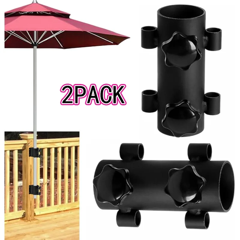 2PCS Camping Tent Rod Holders,Reinforced Windproof Awning Rod Holder, Tent Fixed Tube Pole Stand for Camping Fishing Hiking