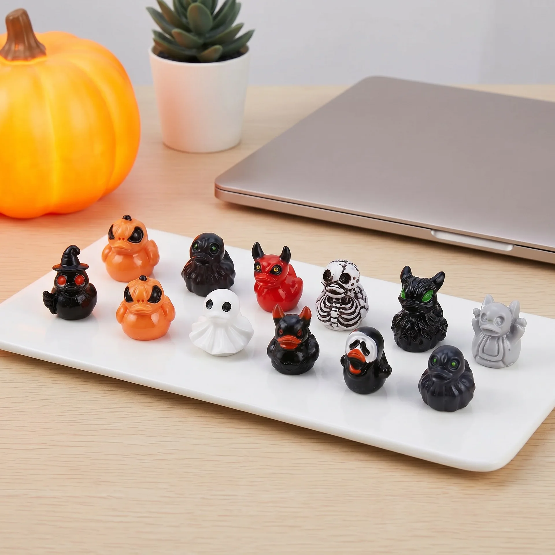 ชุด 12 ชิ้น/เซ็ต โมเดลเรซินขนา - Home Decor Duck บทวิจารณ์และราคา