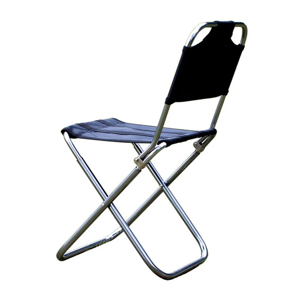 

Camping Stool Chairs for Adults Folding Portable Fishing Foldable Ultralight Aluminum Alloy Black Leisure Outdoor Travel