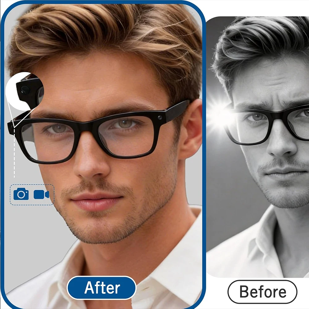 14IN1 LED Light Blocker & Anti Slip Nose Pads for Ray-Ban Meta Smart Glasses LED Blackout Self Adhesive Cover Cap with Tweezers