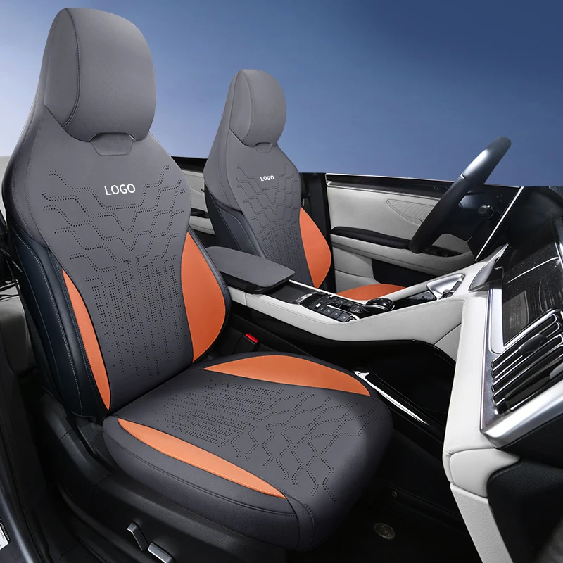 Half Wrapping Performance Upholstery Fabric 5 Seats Car Seat Covers, Anti-dirt Cushion Protector for BYD Seal U 2023-2025