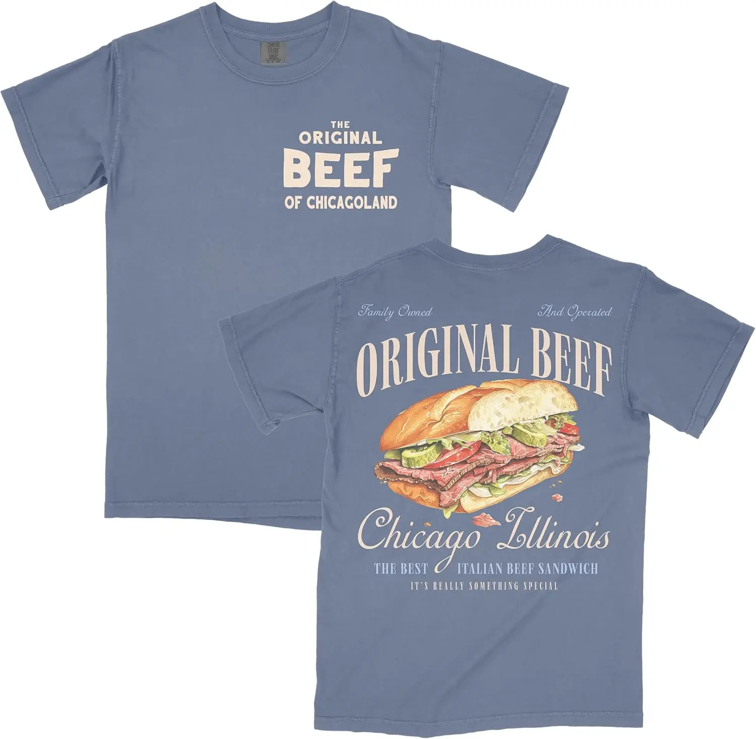

Original Beef Graphic T-Shirt, Vintage Unisex The Bear Show Tee, Beige