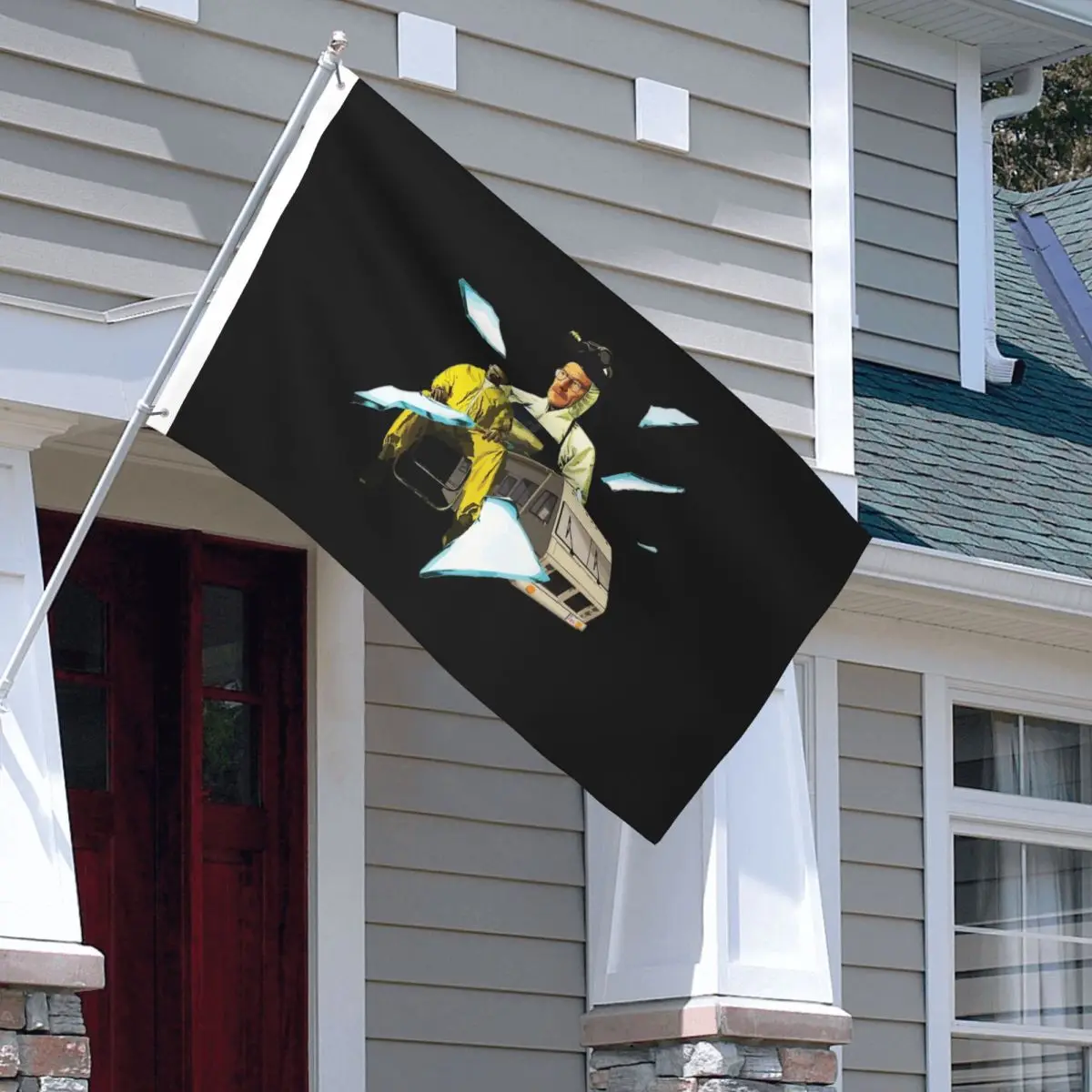 Walter White Flags Fade Proof Outdoor Banner Breaking Bad 2 Grommets Hanging Decoration