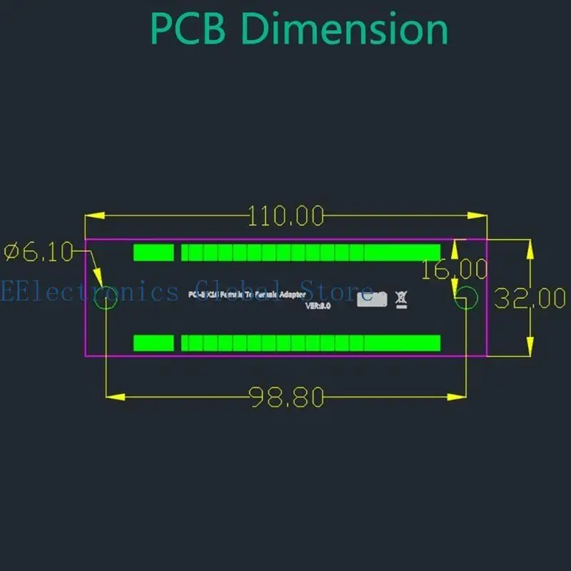 462B PCIEXPRESS 16X إلى 16x محول محول الموسع مثالي لحالة الكمبيوتر الشخصي