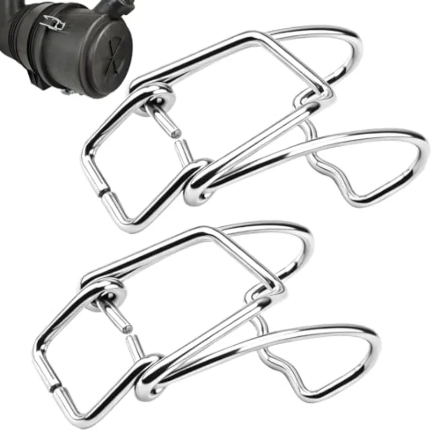 

2 Pack Air Cleaner End Cap Metal Clip Latch Clamp Compatible With Dona-ldson