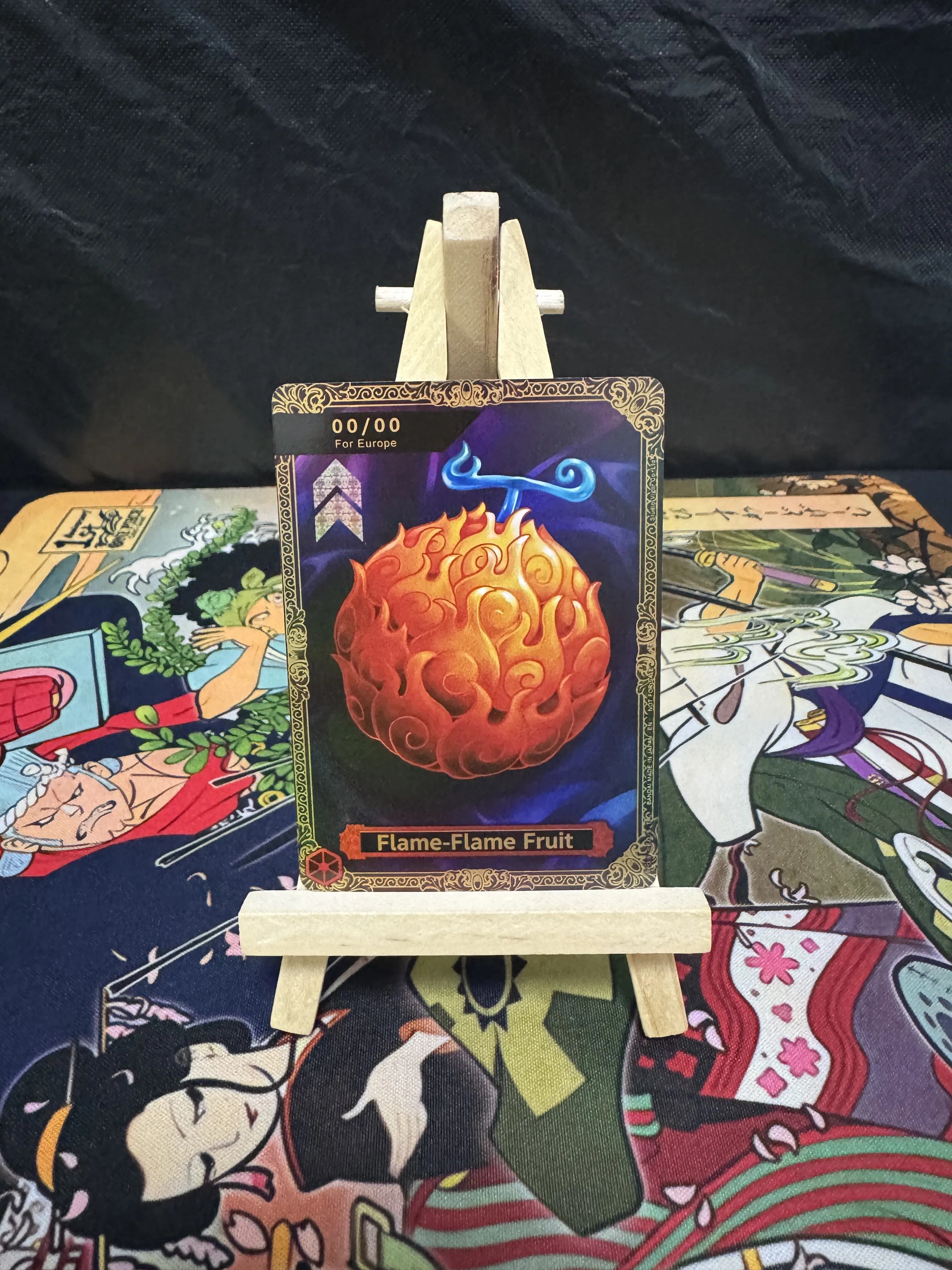 DIY OPCG One Piece collectible Card with Sparkling Craft Japanese and English versions of Devil Fruit collectible cards
