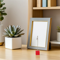 8Pcs Memo Clip Holder Ball Base Pinewood Stainless Steel Desk Photo Note Clip Random Color Flexible Wire Cable Desktop Organizer