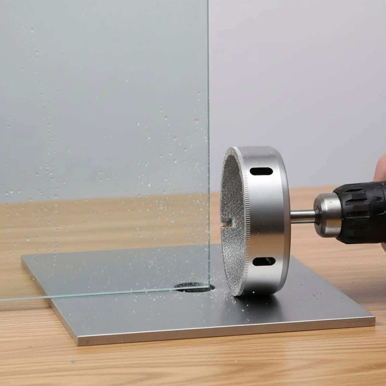 

Glass Hole Saw Multi-Material Abrasive Hole Saw Ceramic Tile Drill Bit Clean Round Holes Glass Drill Bit Set High Precision