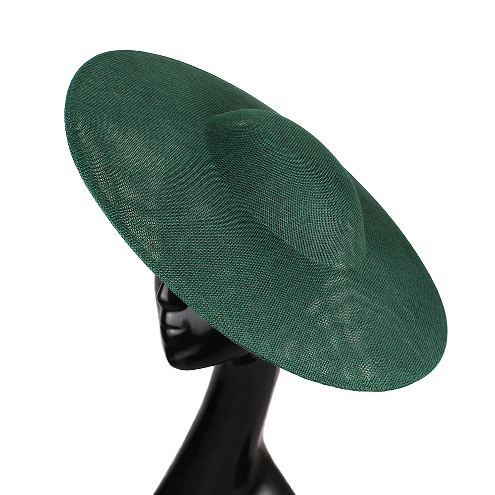 

6pcs/lot Imitation Sinamay 40cm Fascinators Base Derby Party Hats DIY Hair Accessories Cocktail Headpieces 16 Colors New Arrival