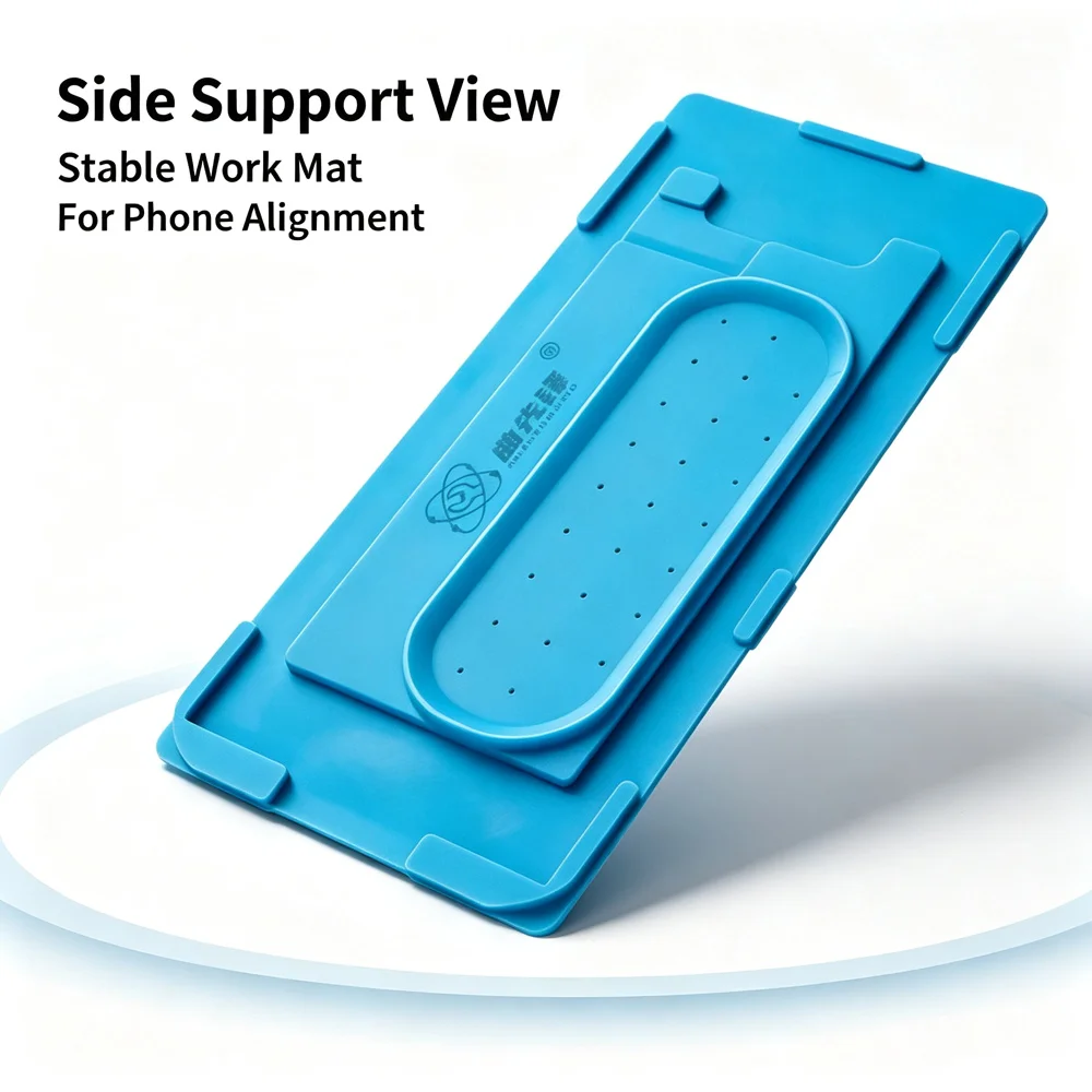 Anti-scratch Blue Silicone Reverse Separation Pad Vacuum Hole Mat For Mobile Phone LCD Glass Reverse Separating Repair Accessory