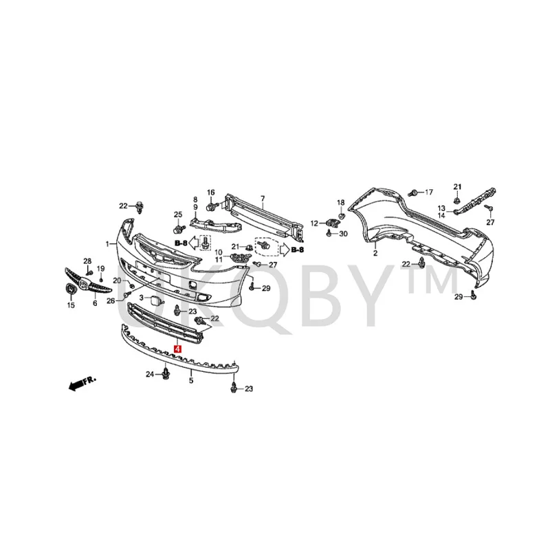 71103SAG000 Suitable for Ho nd a Fit Lower grille of front bumper Front bumper ventilation net