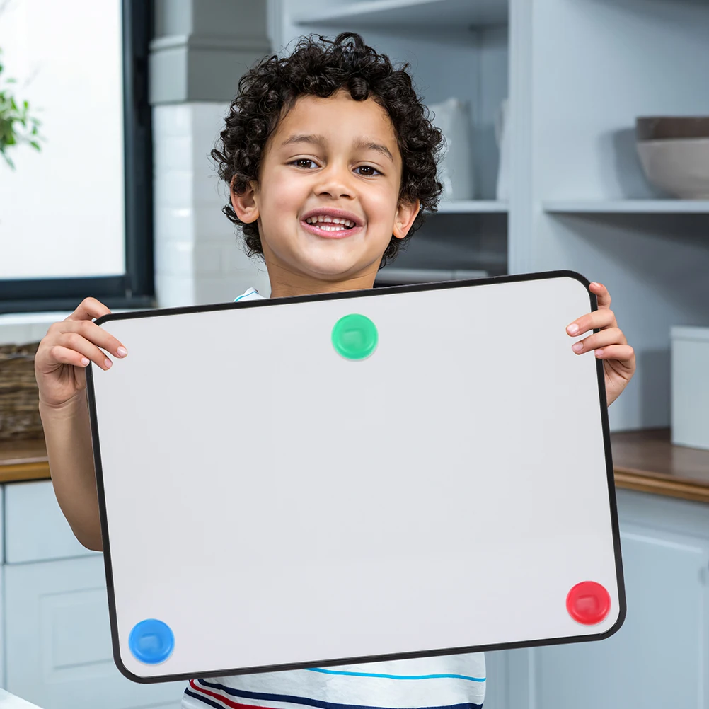 

A4 Black Dry Erase Board with Stand for Kids Writing Office School Portable Small Plastic Whiteboard Easy Wipe