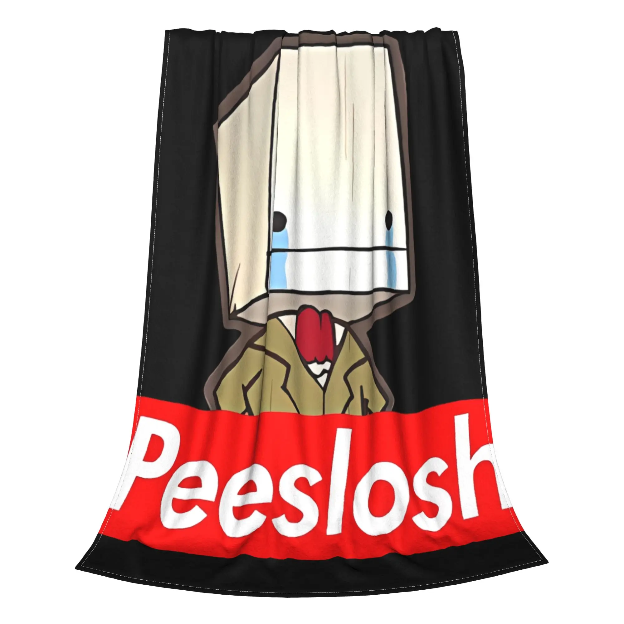 1PC Home Cute Room Decor Peeslosh Blanket Throw Blanket BattleBlock Theater Novelty Warm Blanket All Season