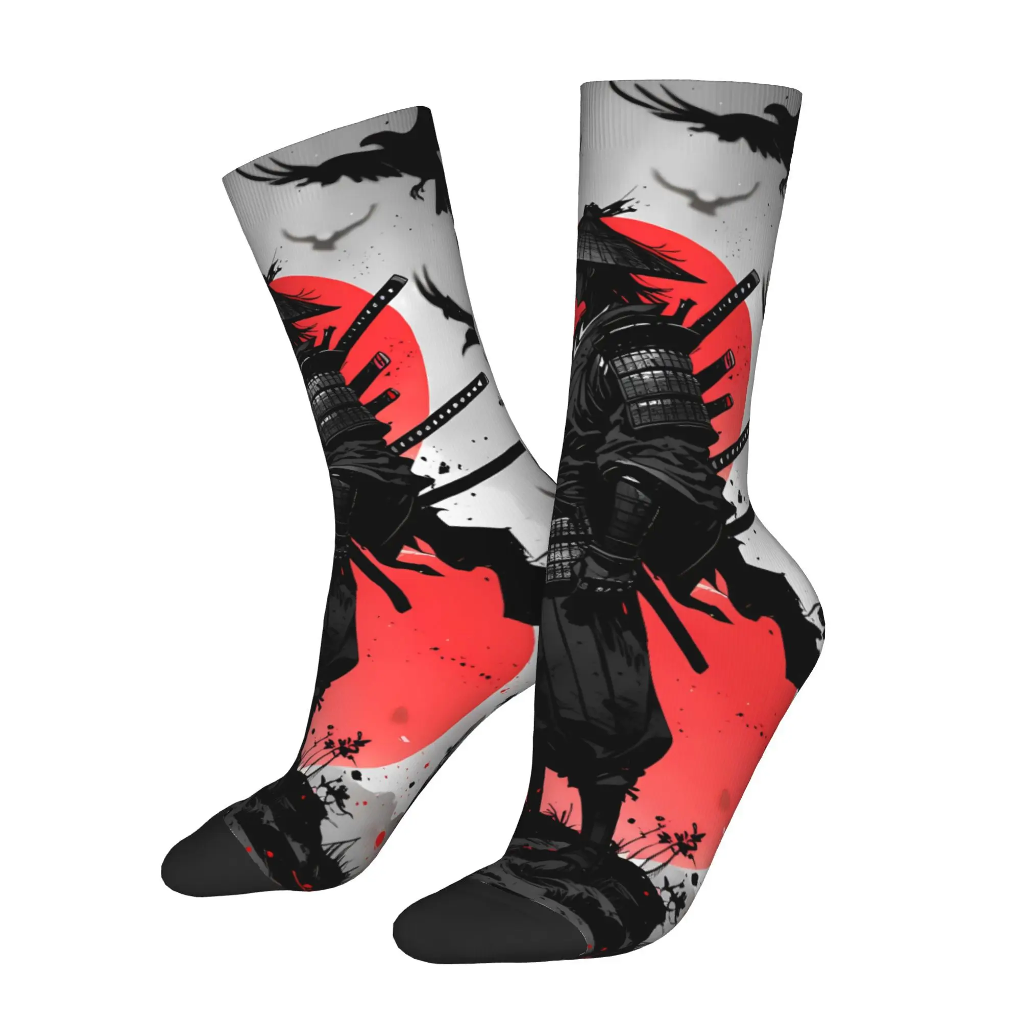 

Мужские спортивные носки Samurai Warrior Katana Sword, велосипедный дизайн для всех сезонов