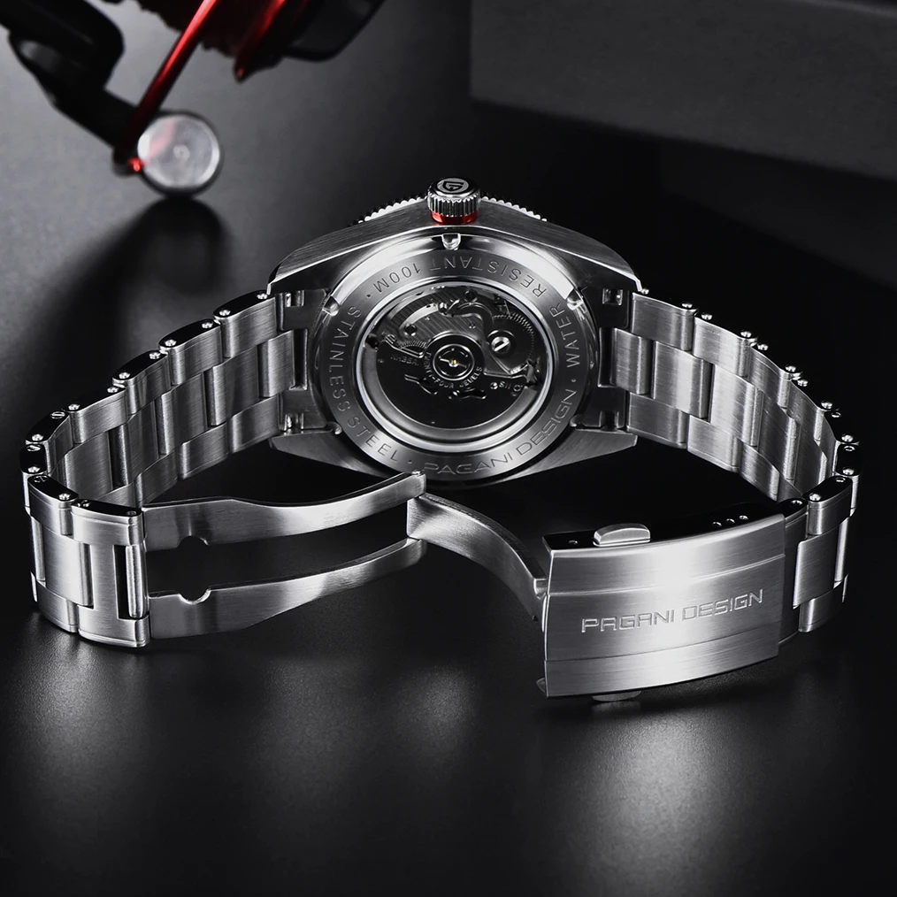 PAGANI DESIGN 2026 New BB58 Men's Watches Mechanical Watch For Men Luxury Automatic Miyota 8215 Sports Waterproof Watch Mens image 5