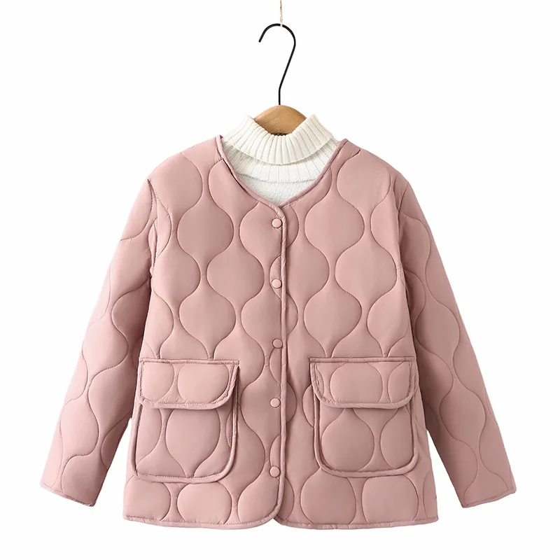 Plus Size Women Parka Autumn Winter Nen Loose Thin Gourd Shaped Quilted cotton-padded Coat 5212