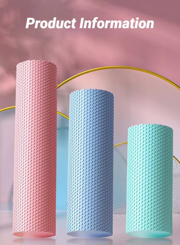 Yoga-Roller, runder Zylinder aus EVA-Schaumstoff, für Pilates-Übungen, verbessertes Training zu Hause, Massage, Muskeltraining, Fitnessstudio, Sport. – Detail 11