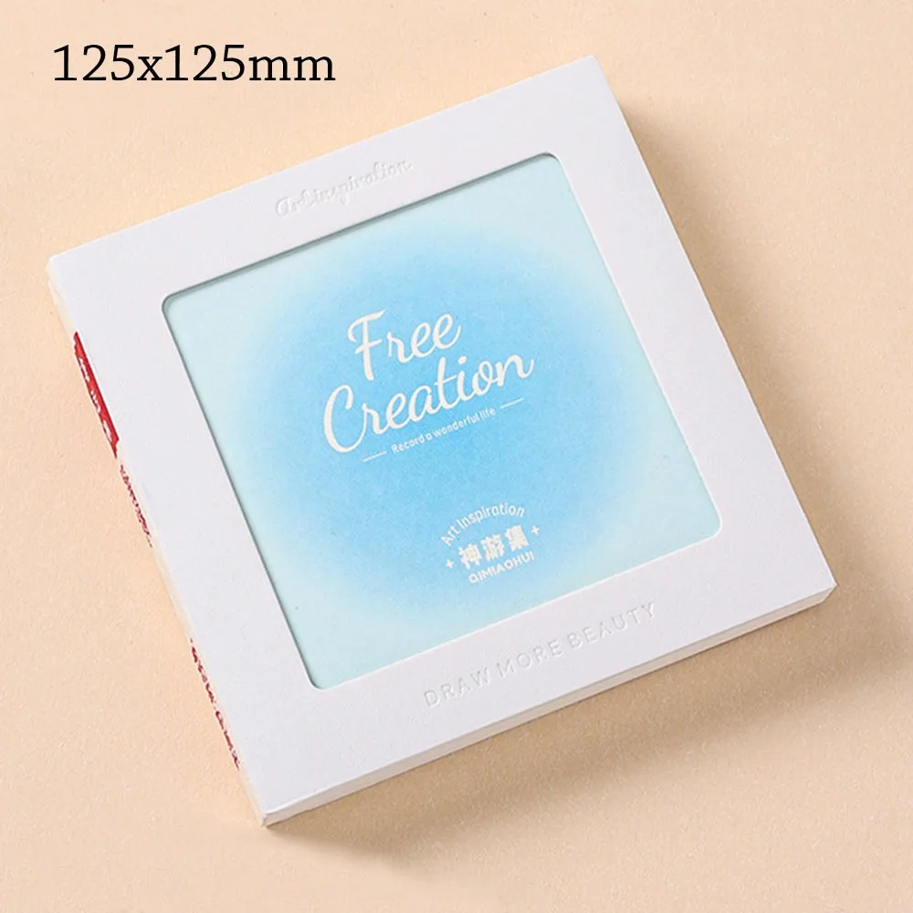 

DIY Thick Cardboard Drawing Notebook Tearable 48 Sheets Sketchbook Inspiration Record Painting Book Acrylic Marker Pen