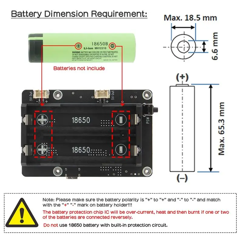 Daily Sale For Raspberry Pi 5 UPS Power Management Expansion Board 18650 UPS Module Provide Power Backup For Raspberry Pi 5