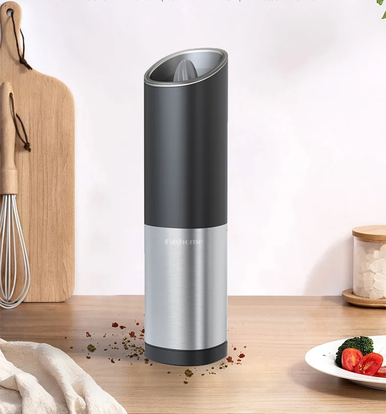 Portable Gravity-Sensing Spice Grinder New Upgrade Adjustable Pepper Grinder With LED Indicator Electric Sea Salt Mills For Home