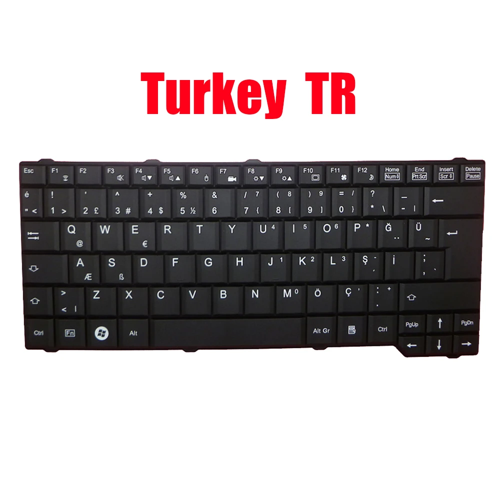 Laptop Keyboard For Fujitsu For Esprimo Mobile For Amilo Li3710 PA3515 PA3553 D9510 M9410 Turkey TR Black New