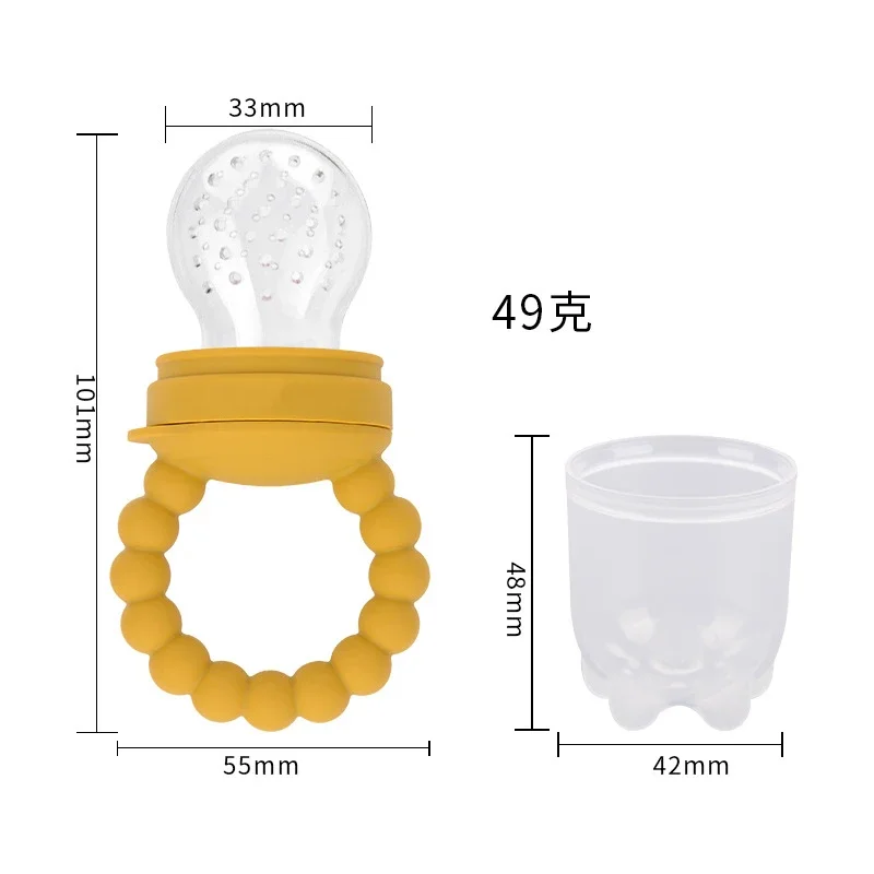 Silicone Fruit Food Mesh Feeder Utensils Teething Toy Baby Pacifier Sucking Feeding Nipple Dummy Holder for Newborn Accessories