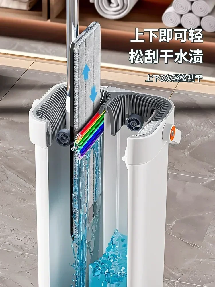 Hot-selling new mops clean home online celebrity lazy 2023 hands-free flat a fregona con cubo and bucket
