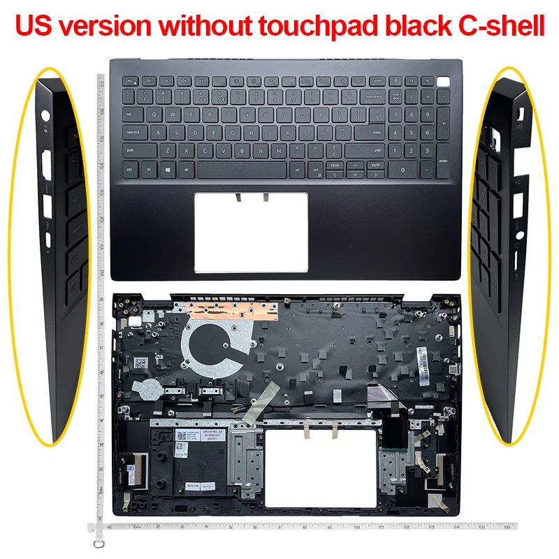 

New Palmrest Upper Case Keyboard For Dell Vostro 5501 V5501 5502 V5502 English laptop