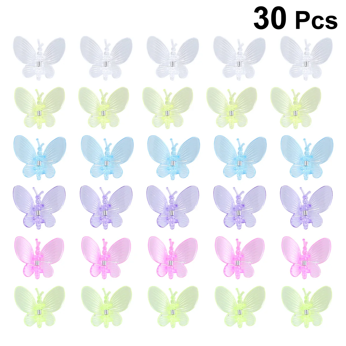 

30pcs Phalaenopsis chid Shape Clips for Plant Support Durable Garden Vines Fixed Flower Hair Accessories Gifts