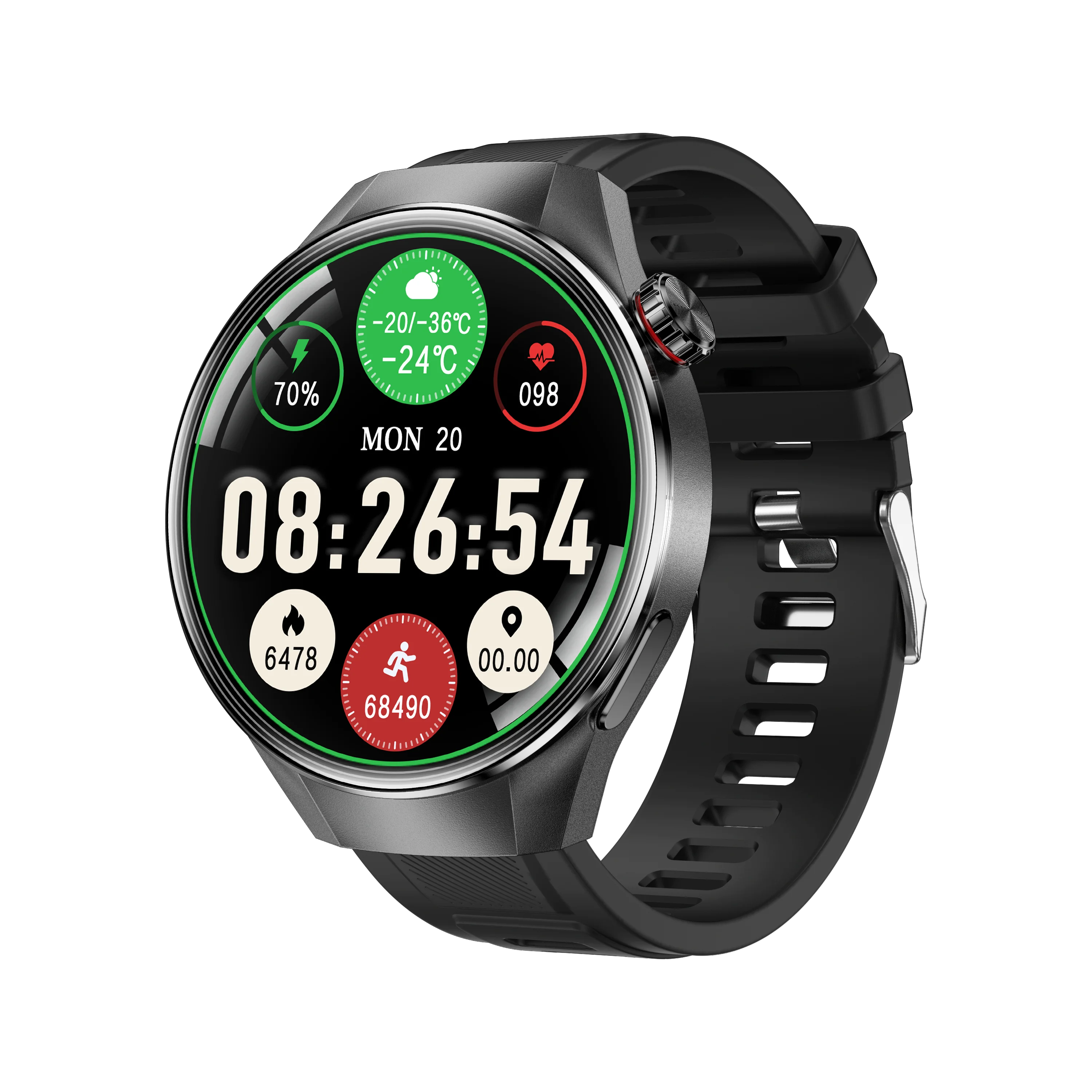 

2025 Новый HD Bluetooth Вызов GPS трекер Смарт-часы Монитор сердечного ритма и кислорода в крови IP68 Водонепроницаемые спортивные умные часы для мужчин