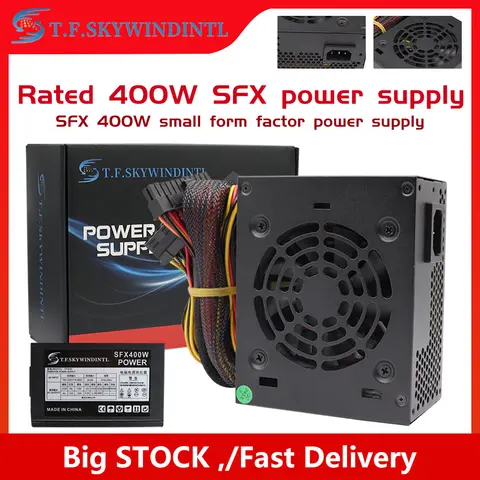 400W SFX PC 전원 공급 장치 400W PC 데스크탑 게임용 전원 공급 장치 SFX400 소형 PSU 110V 220V 컴퓨터에 적합