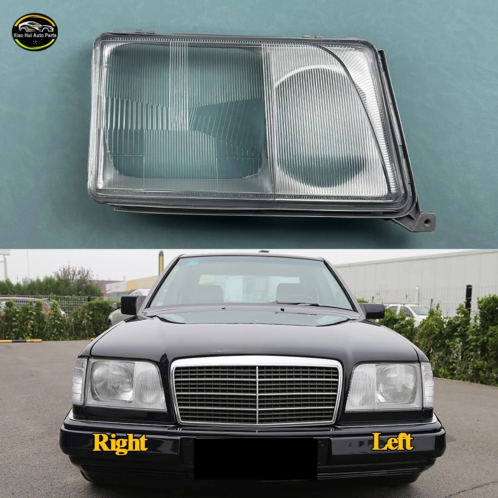 

For Mercedes-Benz E-Class W124 1990 1991 1992 1993 1994 1995 (glass material) Car Headlight Headlamp Clear Lens Auto Shell Cover