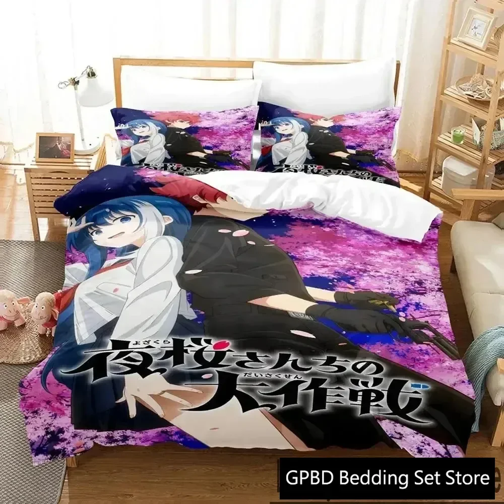 3D Print Anime Mission Yozakura Family Bedding Set Boys Girls Twin Queen King Size Duvet Cover Pillowcase Bed boys Adult