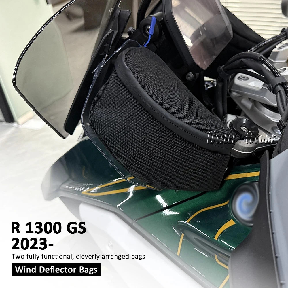 For BMW R1300GS R 1300 GS R1300 GS 2023 2024 Motorcycle Accessories New Black Wind Deflector Bags Set