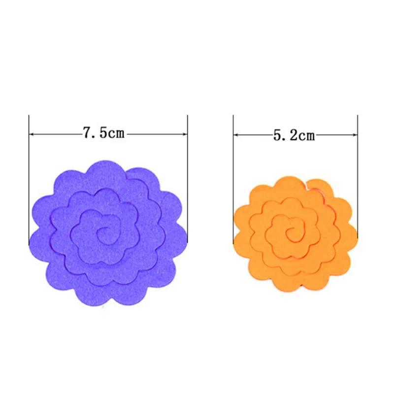 20/40Pcs Handmade Rose Paper Craft Set – Scalloped Flower Petal Cutouts for DIY Roses Scrapbooking Party Decor Gift Wrapping TMZ