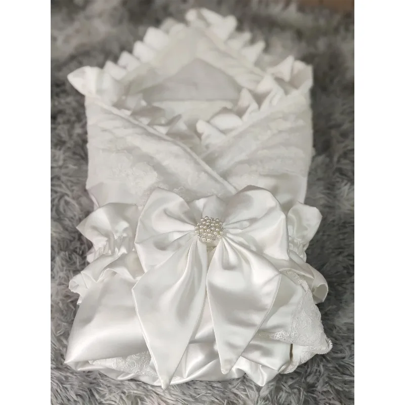 بطانية شتوية من الدانتيل الفرنسي - تلقي التفاف لحديثي الولادة والأولاد والبنات للتصوير الفوتوغرافي ropa de bebe niña kratريسماخيز أغنيون상 #4