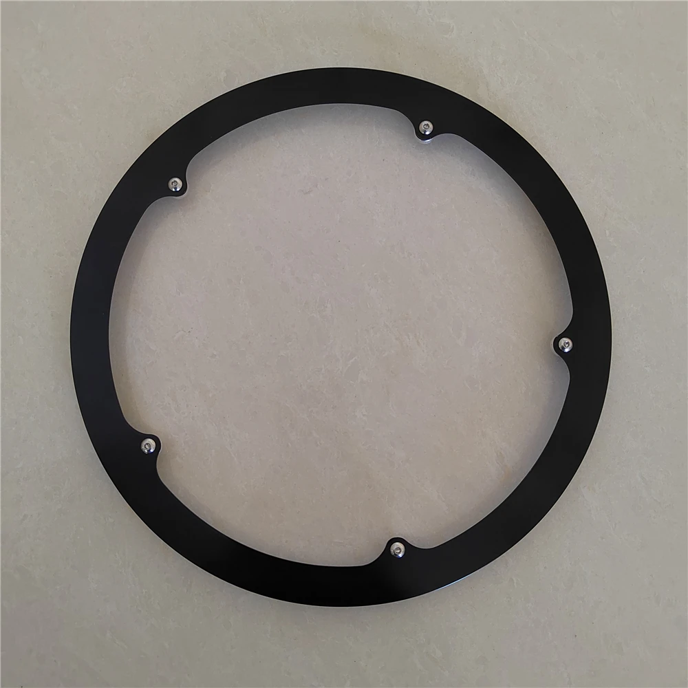 TRUYOU Kettenrad 130 BCD 65T Aluminiumlegierung CNC Rennrad Kettenblatt Kurbelgarnitur Falträder Kettenblatt Schwarz Einzelplatte – Detail 5