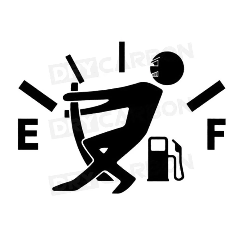 Funny Car Stickers High Gas Consumption Decal Fuel Gage Empty Stickers Waterproof Auto Tank Stickers For Car