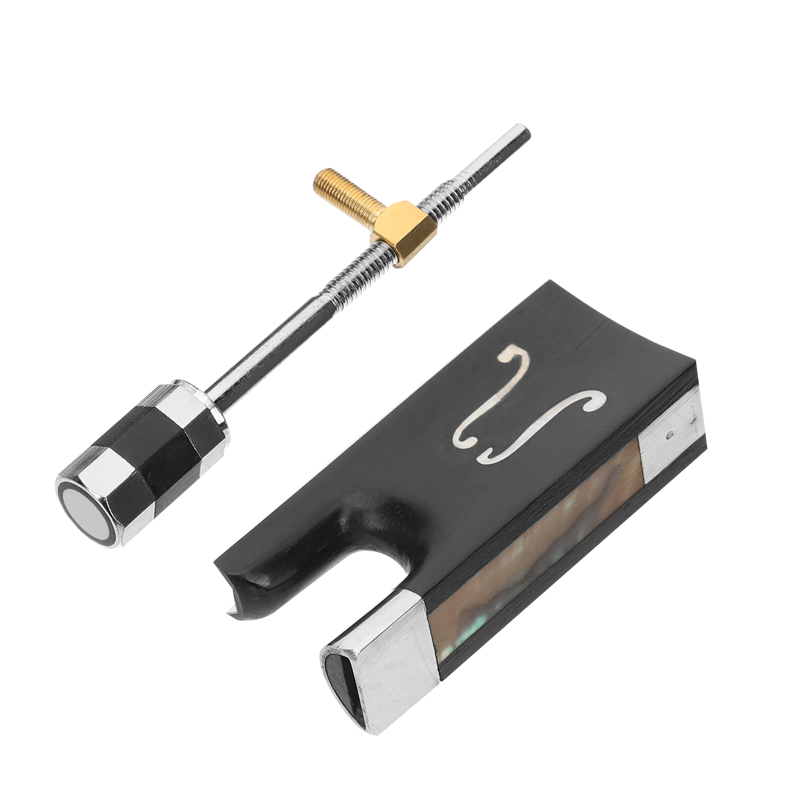 

1 set Violin Bow Frog Replacement Practical Supplies Wood Metal Craft Professional Accessories Musical Instrument Repair Student