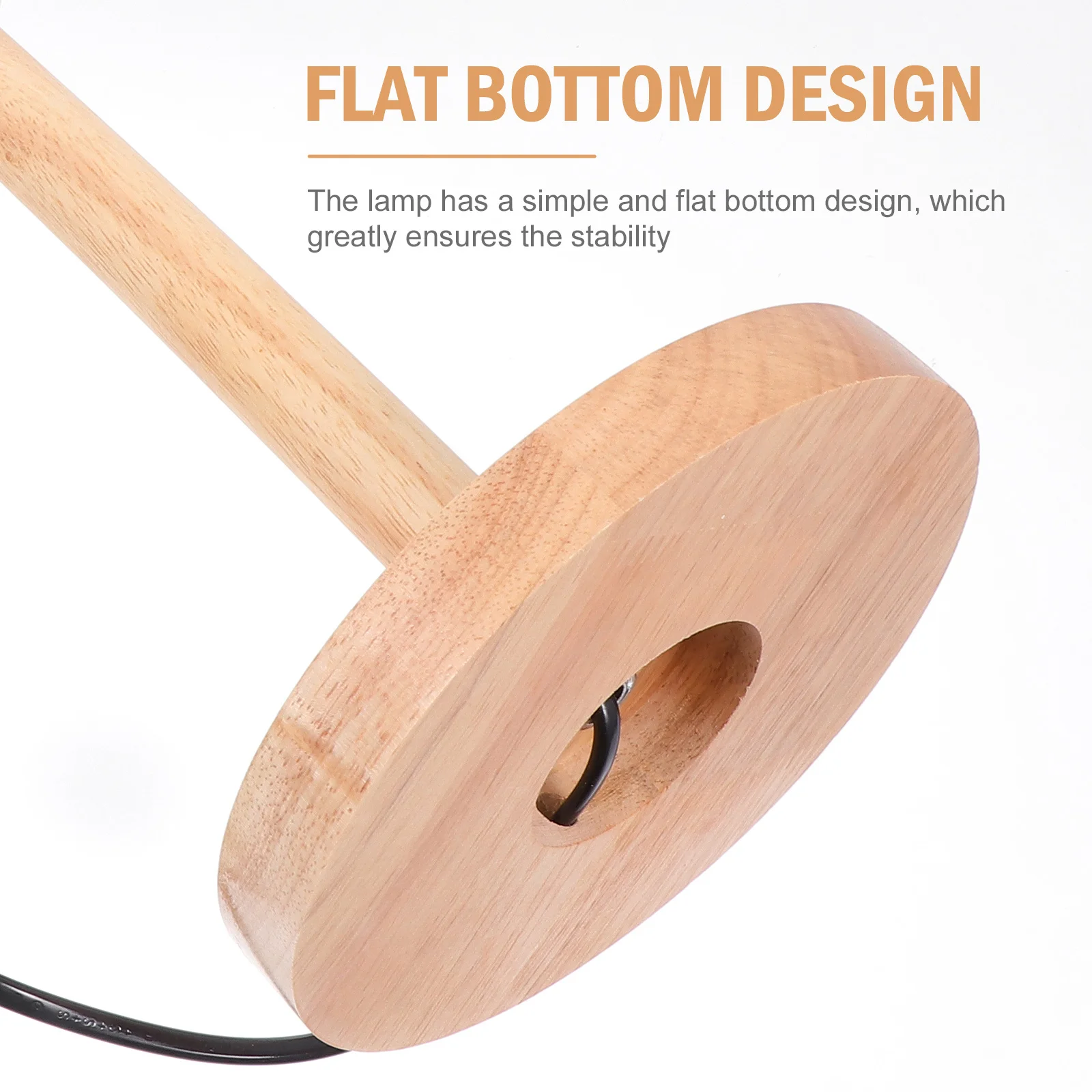 

1Pcs Wooden Light Base Simple Design Lamp Holder Decorative Table Lamp Accessory for Living Room Kitchen Wooden Light Base