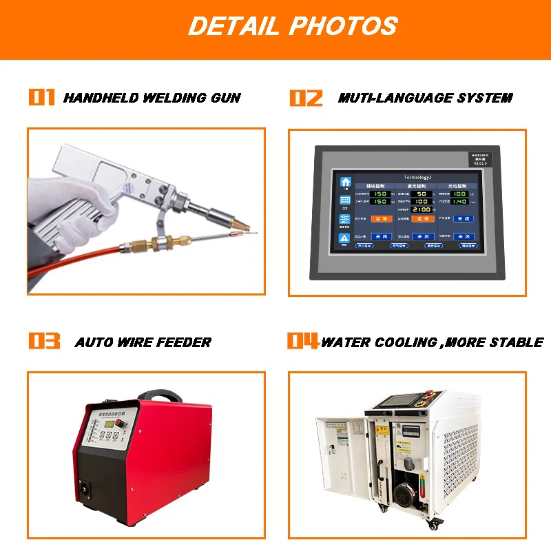 3-in-1 laserlasmachines Handheld laserlasmachine voor metaal