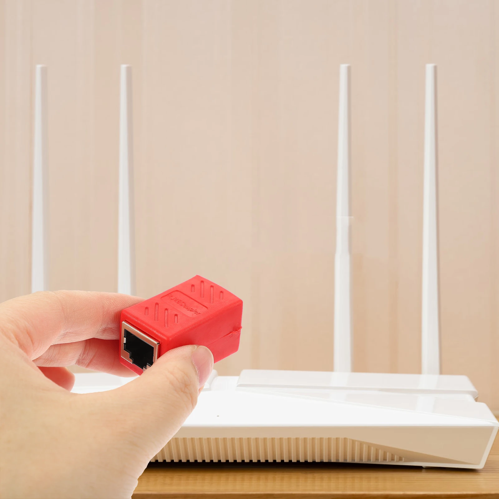 

2Pcs Reliable Ethernet Extender Adapter Rj45 Connectors for High-Speed Streaming Rj45 Connectors Ethernet Extender