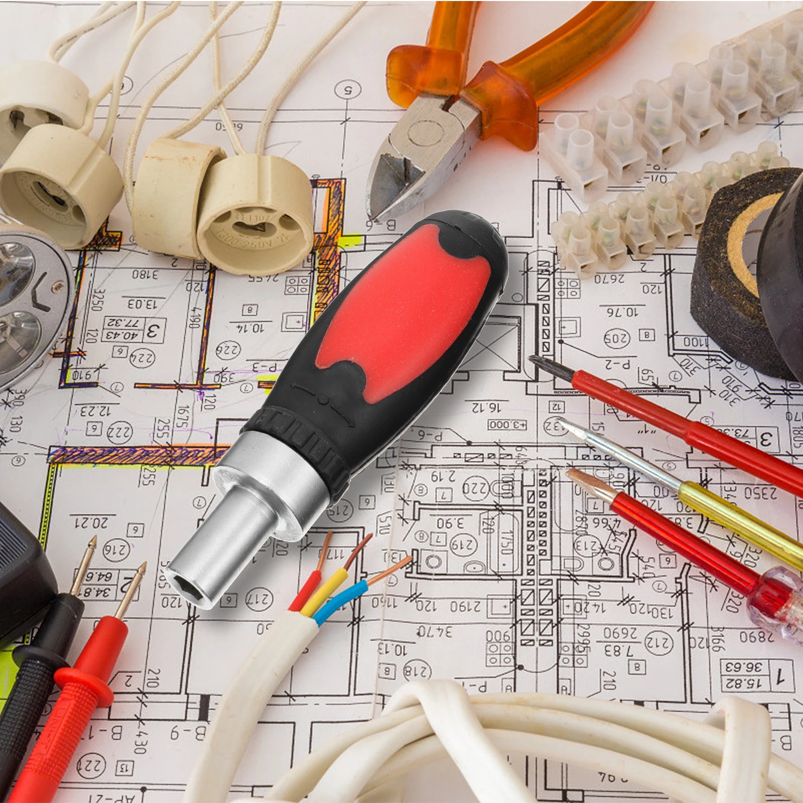 Screwdriver Tool Home Fixing Tools Handle Repairing Durable Handles Iron Replaceable Ergonomic