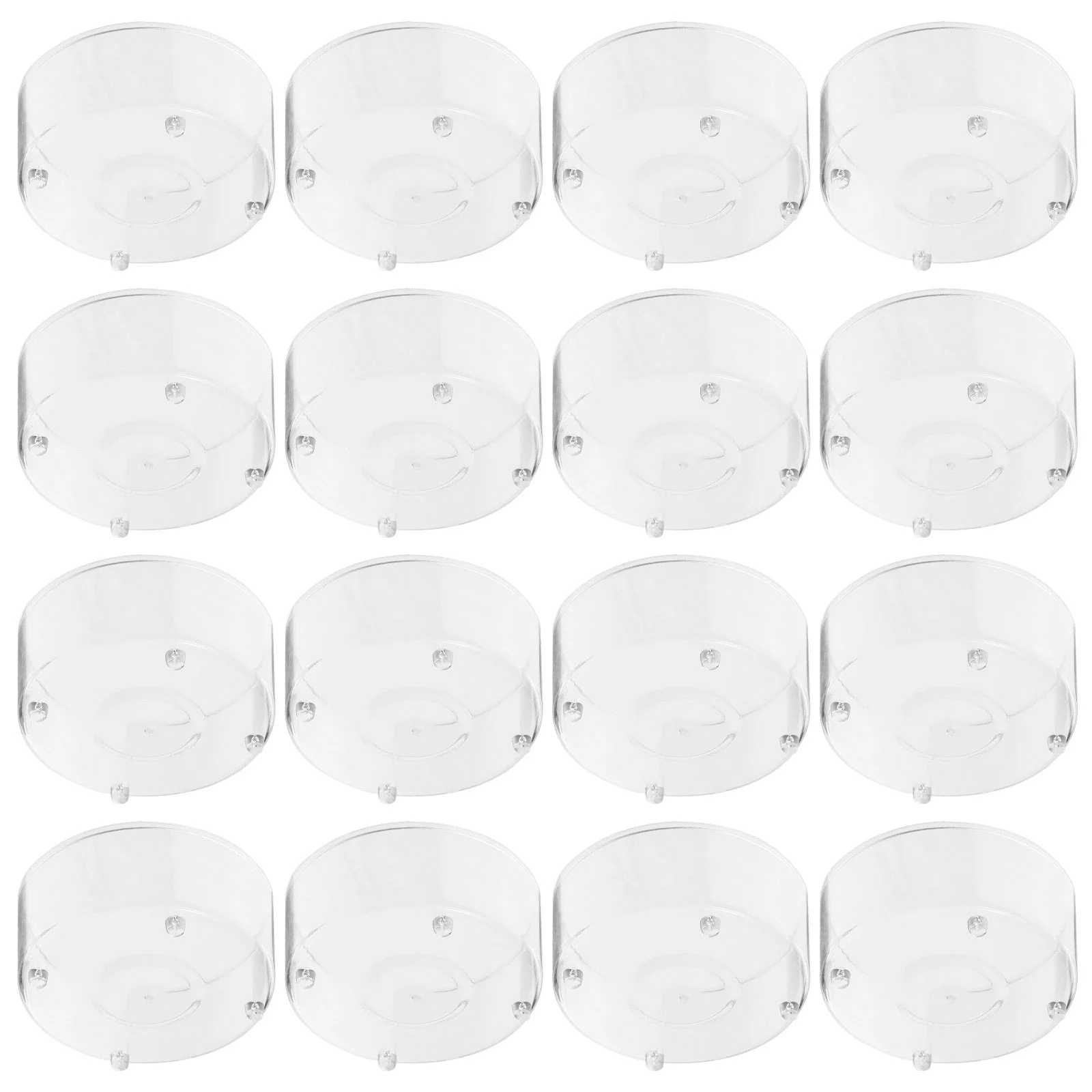 100 Pcs Holders Candy Containers for Temple Clear Cup Cylinder Tea Light